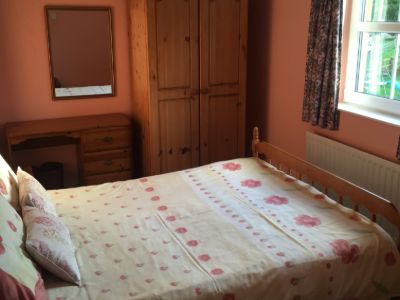The Double Bedroom in Trostan Cottage